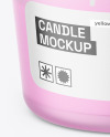 Frosted Glass Candle Mockup