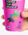 Coffee Cup in a Hand Mockup