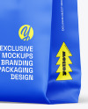 Fast Food Paper Bag w/ Sticker Mockup