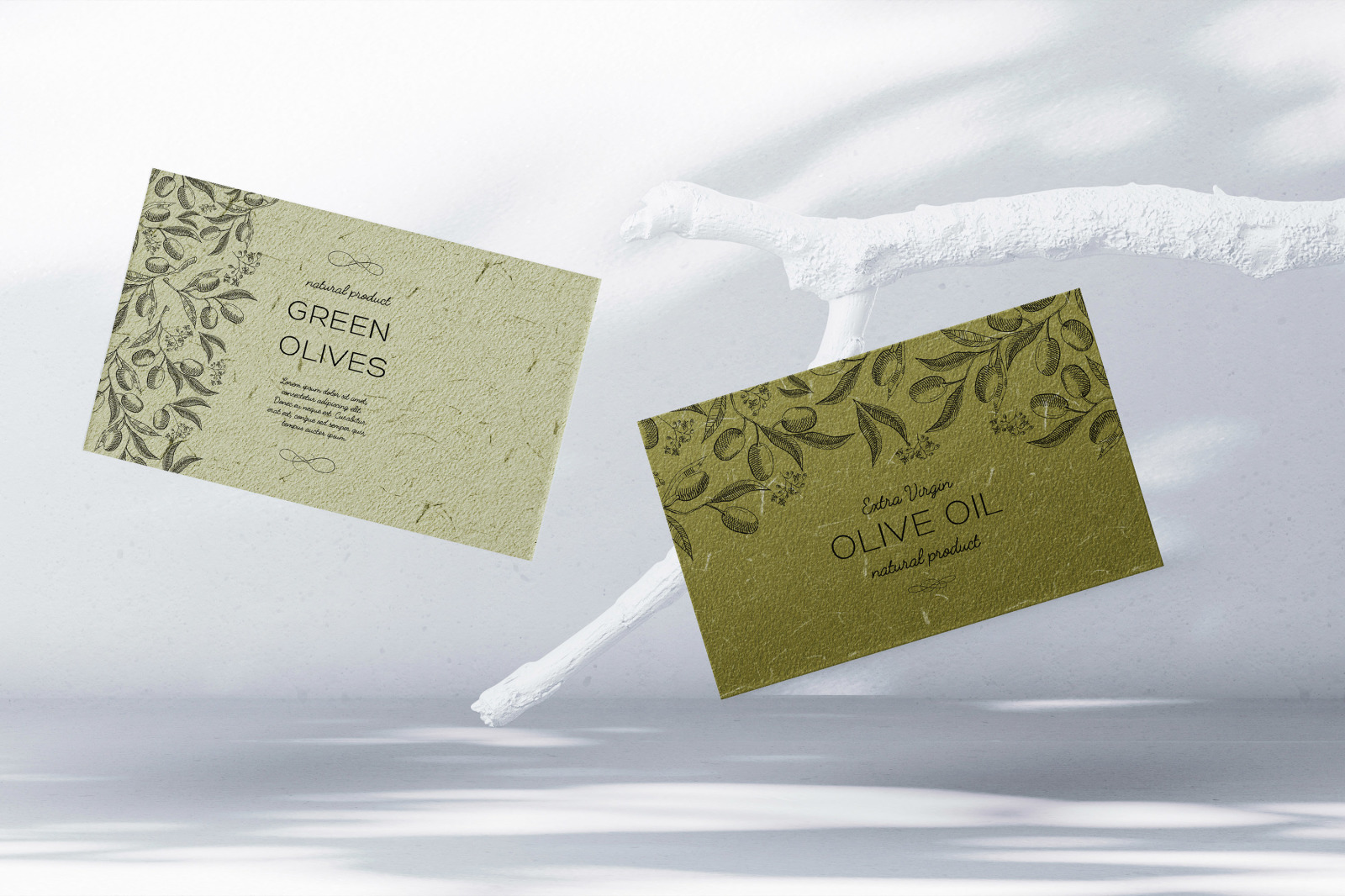 Spring Olive Handmade Paper Set Spring Olive Handmade Paper Set