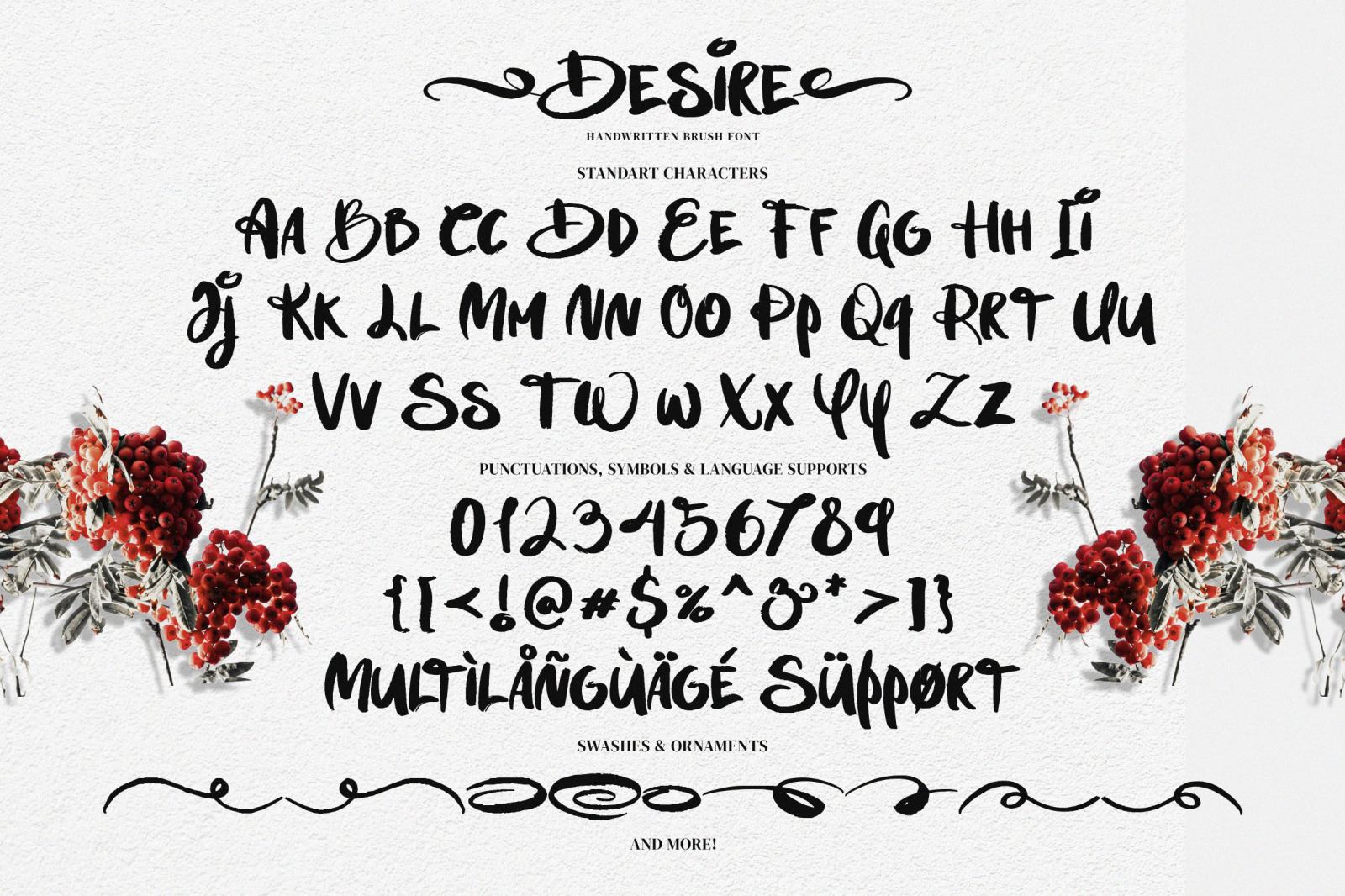 Desire | Handwritten Brush Font Desire | Handwritten Brush Font