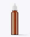 Amber Bottle with Dropper Tip Mockup