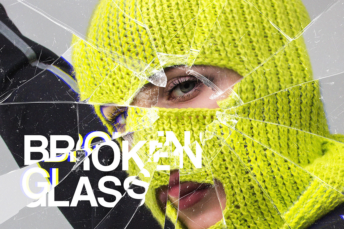 Smashed Glass Photo Effect Smashed Glass Photo Effect