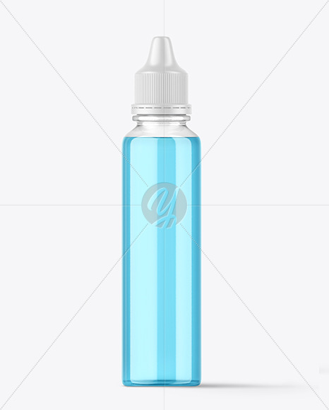 Clear Bottle with Dropper Tip Mockup