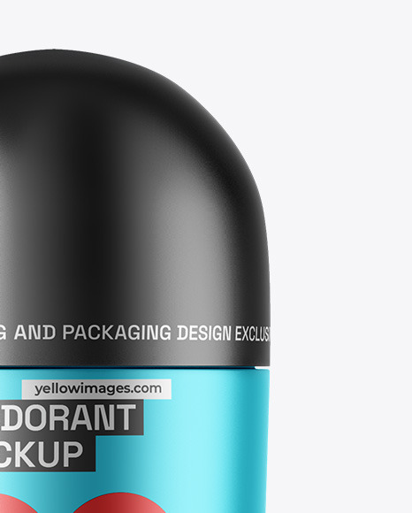 Matte Metallic Deodorant Mockup