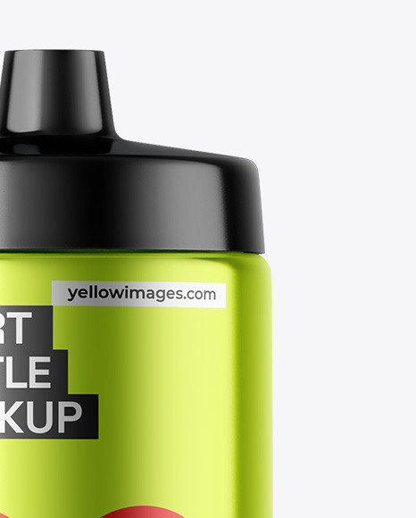 Metallic Sport Bottle Mockup Metallic Sport Bottle Mockup
