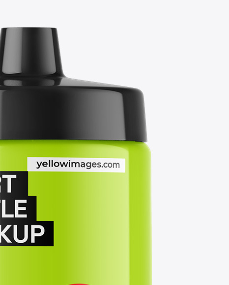 Glossy Sport Bottle Mockup Glossy Sport Bottle Mockup
