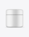 Matte Cosmetic Jar Mockup