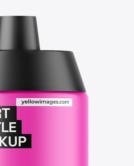 Matte Sport Bottle Mockup