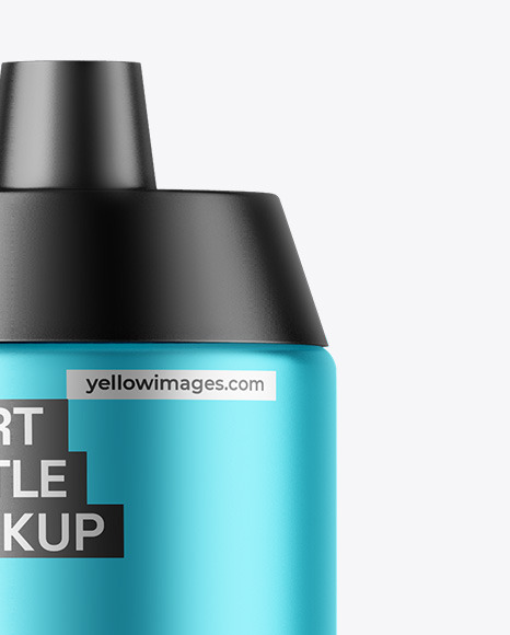 Matte Metallic Sport Bottle Mockup Matte Metallic Sport Bottle Mockup