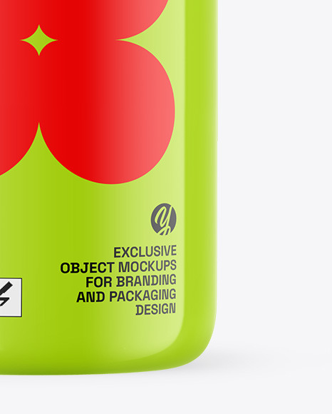 Glossy Sport Bottle Mockup