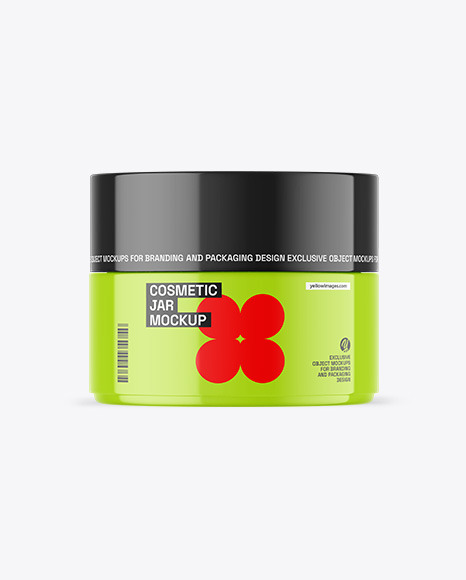 Glossy Cosmetic Jar Mockup - Glossy+Cosmetic+Jar+Mockup
