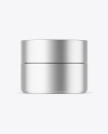 Matte Metallic Cosmetic Jar Mockup