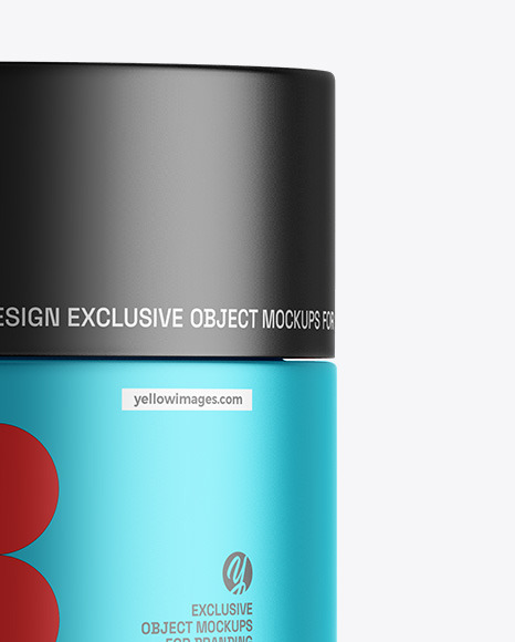 Matte Metallic Cosmetic Jar Mockup Matte Metallic Cosmetic Jar Mockup