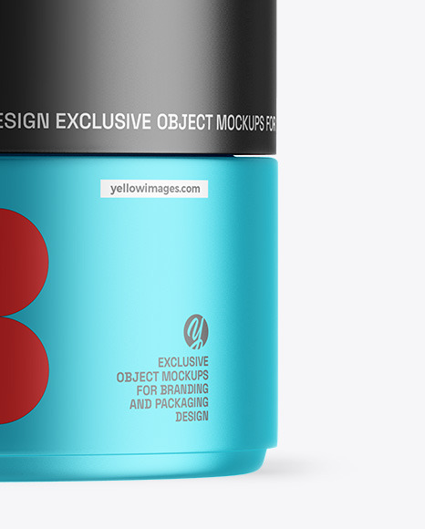Matte Metallic Cosmetic Jar Mockup Matte Metallic Cosmetic Jar Mockup