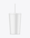 Matte Skinny Tumbler Mockup