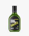 Glass Bottle with Pesto Sauce Mockup