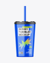 Glossy Skinny Tumbler Mockup