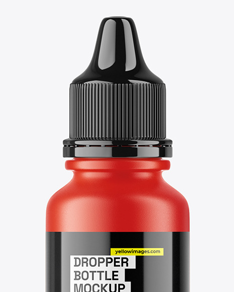 Matte Bottle with Dropper Tip Mockup