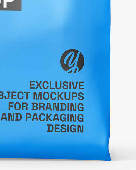 Fast Food Paper Bag w/ Sticker Mockup