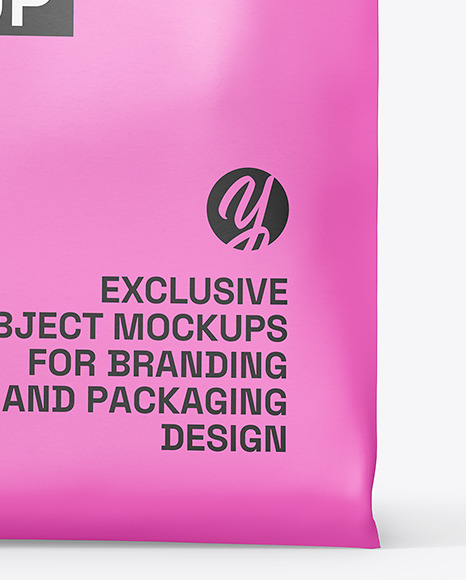 Fast Food Paper Bag w/ Sticker Mockup