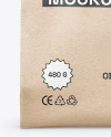 Kraft Paper Fast Food Bag w/ Sticker Mockup