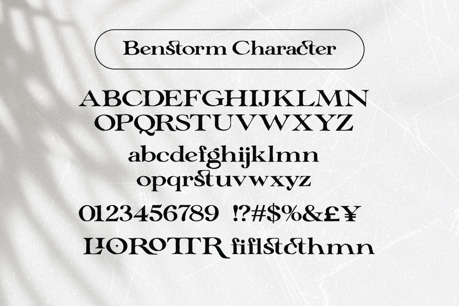 Benstorm Obvious - Organic Serif Benstorm Obvious - Organic Serif