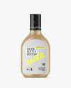 Glass Bottle with Mushroom Sauce Mockup