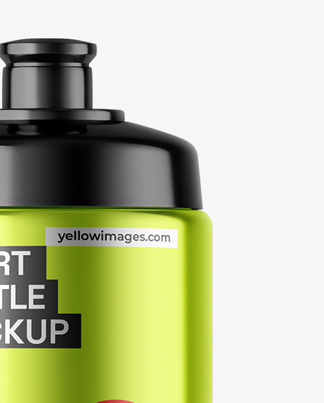 Metallic Sport Bottle Mockup Metallic Sport Bottle Mockup