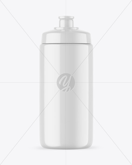 Glossy Sport Bottle Mockup