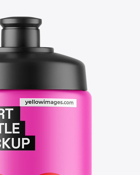 Matte Sport Bottle Mockup