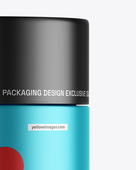 Matte Metallic Cosmetic Jar Mockup