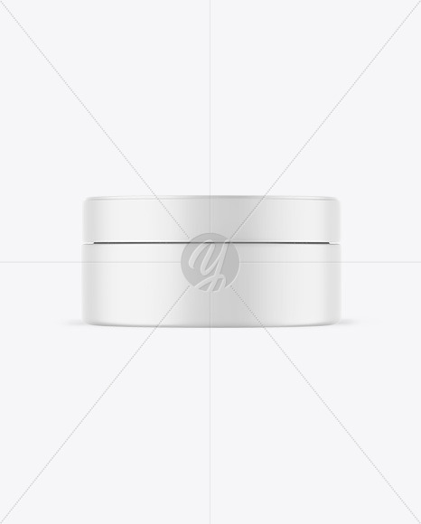 Matte Cosmetic Jar Mockup