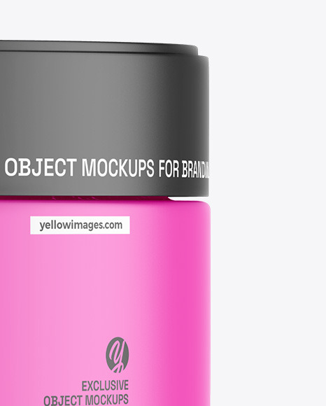 Matte Cosmetic Jar Mockup