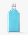 Flat Clear Glass Bottle Mockup