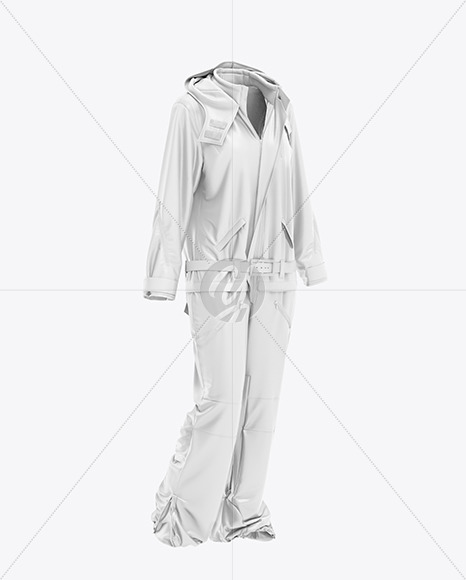 Snowboard Overall Mockup – Half Side View