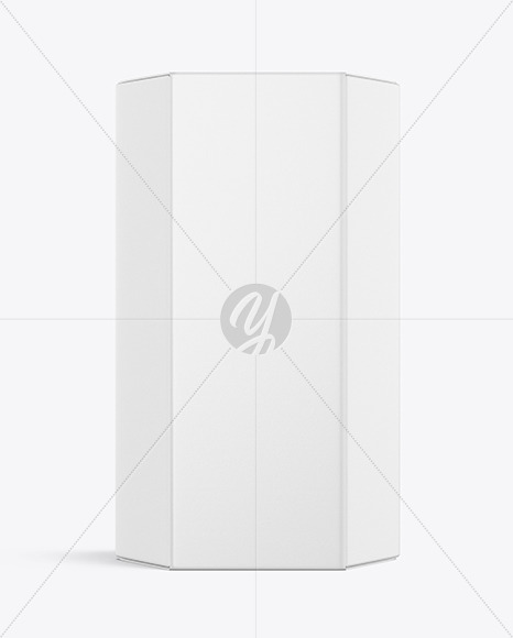 Hexagonal Paper Box Mockup