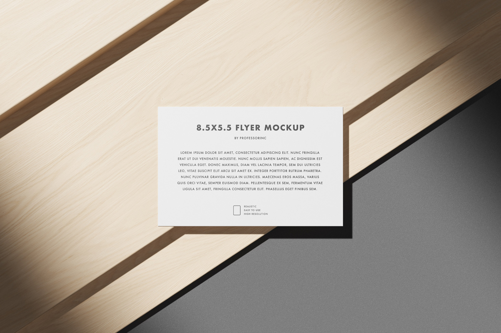 8.5x5.5 Flyer Mockup Set