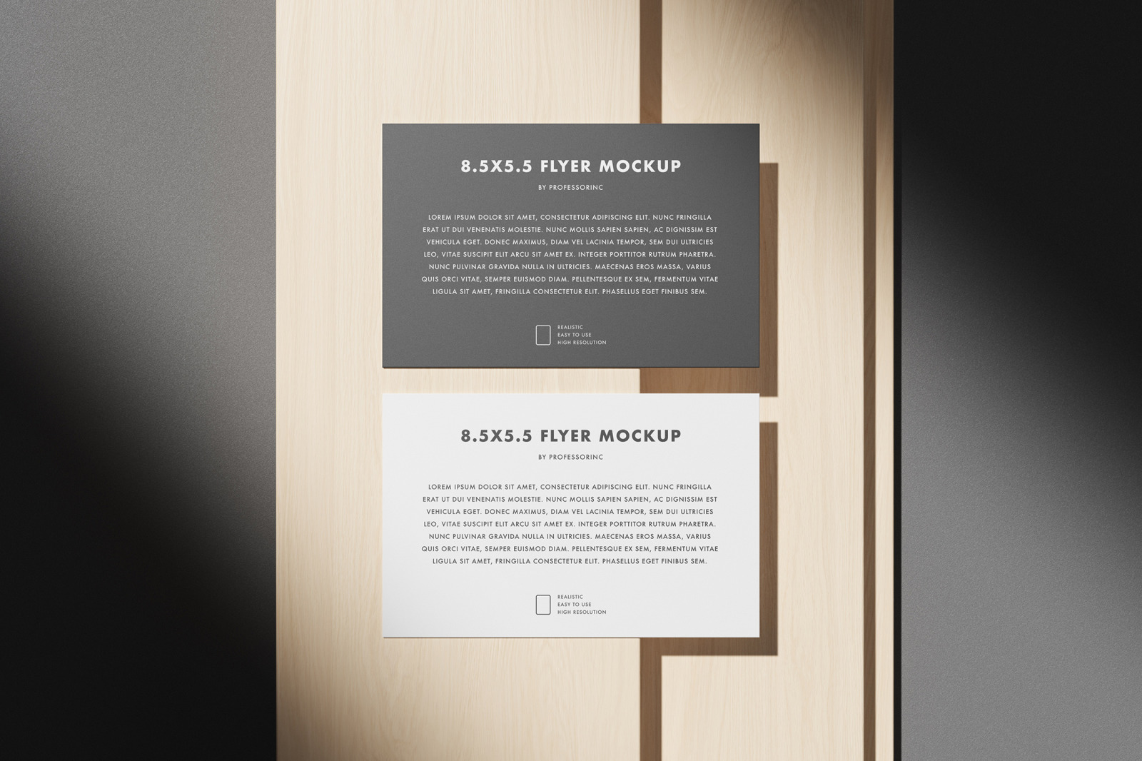 8.5x5.5 Flyer Mockup Set