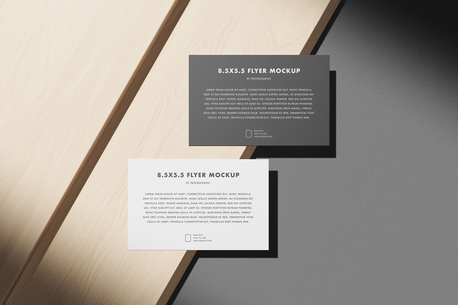 8.5x5.5 Flyer Mockup Set 8.5x5.5 Flyer Mockup Set