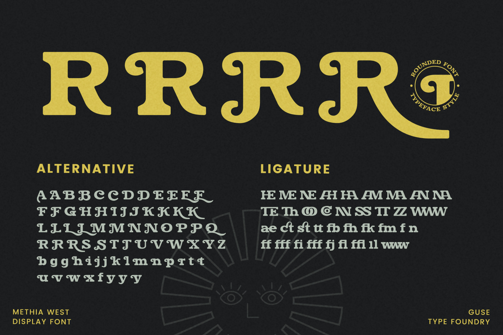 Methia West - Display Slab Serif Font Methia West - Display Slab Serif Font