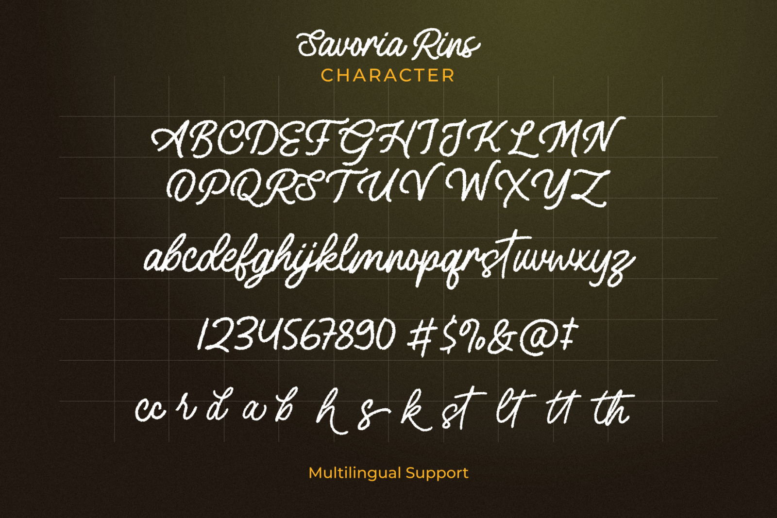 Savoria Rins - Monoline Script