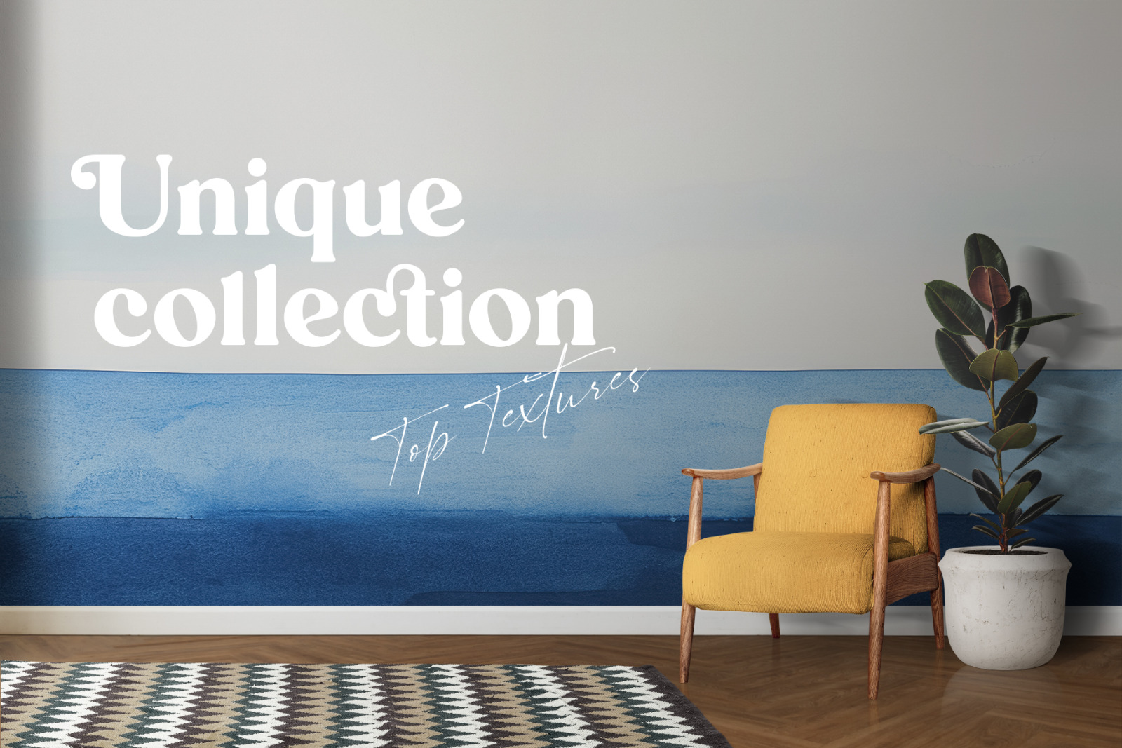 Watercolor Strokes Navy Blue Texture Pack