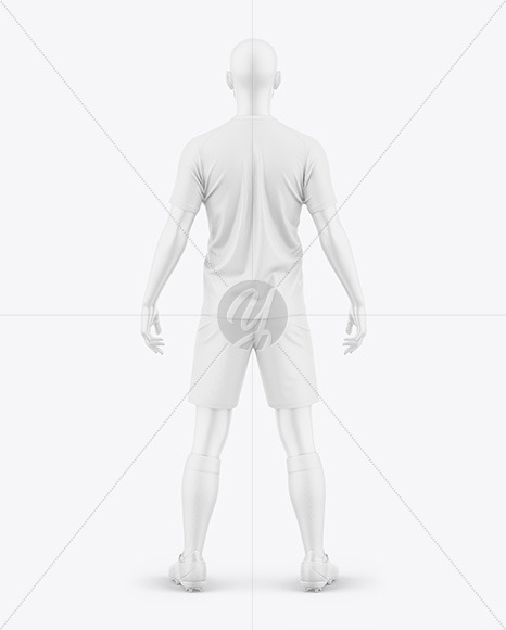 Soccer Kit w/ Mannequin Mockup - Back View