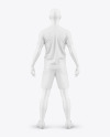 Soccer Kit w/ Mannequin Mockup - Back View