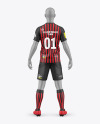 Soccer Kit w/ Mannequin Mockup - Back View