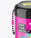 Glossy Wipes Tube Mockup