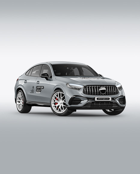 Luxure Coupe Mockup - Half Side View