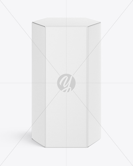 Hexagonal Paper Box Mockup