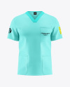 Men's Medical Shirt Mockup - Front View